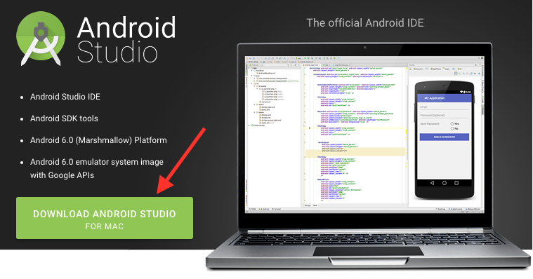 android studio on macbook