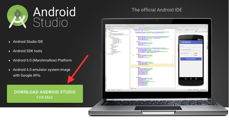 android studio in mac