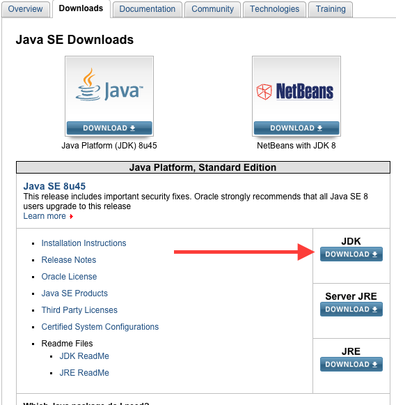 eclipse development tools and java development kit jdk